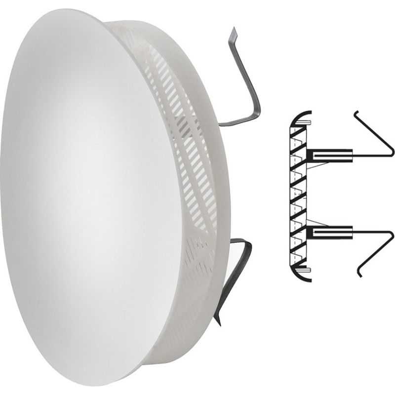 Round ventilation grille in plastic FUTUR 125B