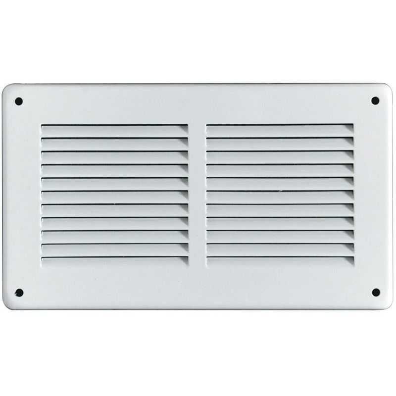 Griglia ventilazione in lamiera 240X140 bianco