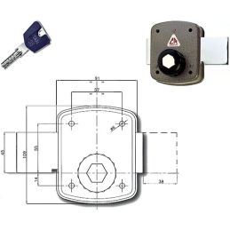 Lock apply CR 1500 Targetta key K55