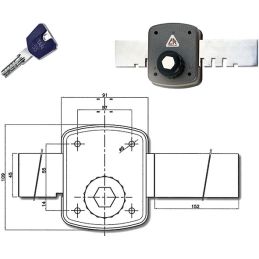 Lock apply CR 1500L Targetta K55 Key