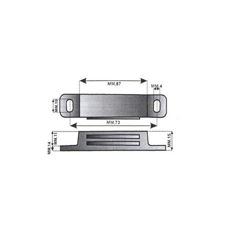 Chiusura magnetica per mobili 87x15