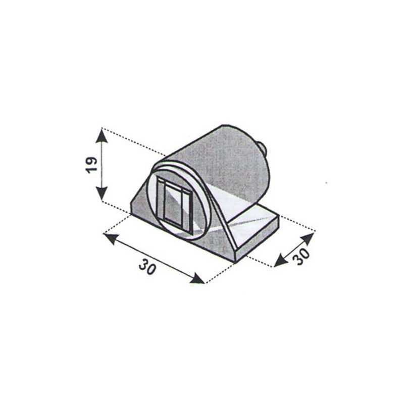 Chiusura magnetica per mobili tonda d.19