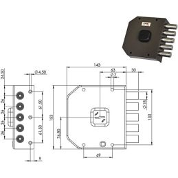 MOIA A412 security lock (Antonioli / Auno Formula 112 Lateral)