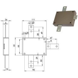 Deviatore per serratura quintupla MOIA 140/40