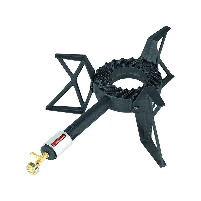 Fornellone gas 3 piedi bruciatore in ghisa 8Kw Fornellone gas 3 piedi bruciatore in ghisa 8Kw