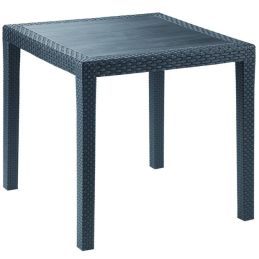 Garden table in PP Rattan design KING 79x79x72h