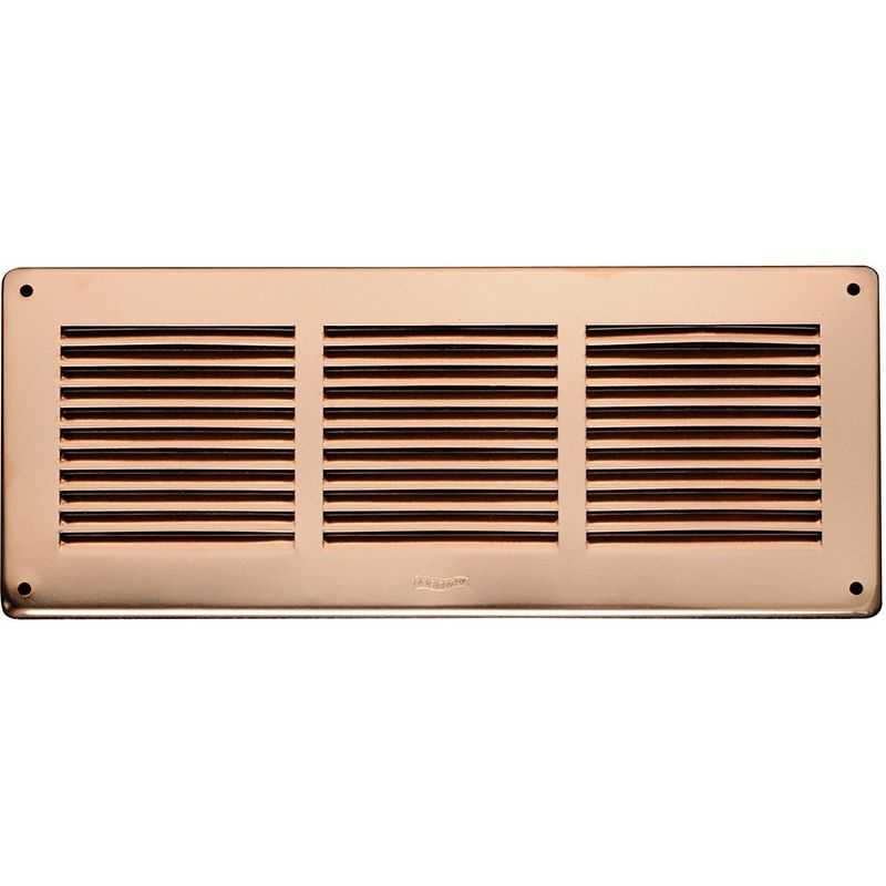 Griglia ventilazione in rame rettangolare 340X140