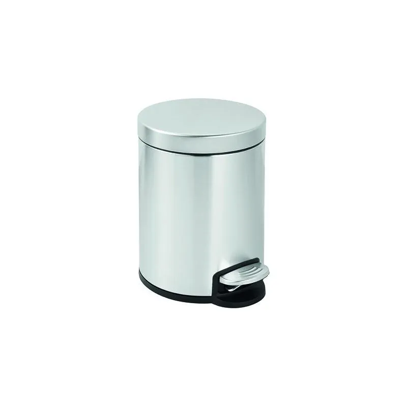 Pattumiera poubelle a pedale INOX lt.5