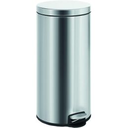 Stainless steel poubelle pedal bin lt.30