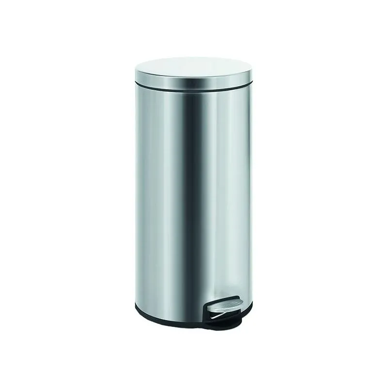 Stainless steel poubelle pedal bin lt.30