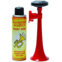 Avvisatore acustico con tromba portatile 250 ml
