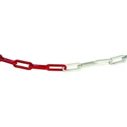 Catena bicolore bianca/rossa in plastica 8X29X49 (mt.25)
