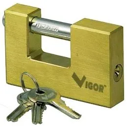 Lucchetto Rettangolare in ottone VIGOR