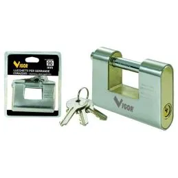Lucchetto Rettangolare corazzato 90mm VIGOR