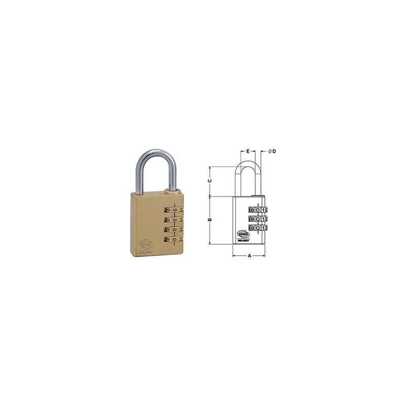 CORBIN Combination Shackle Padlock