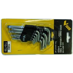 TORX Allen key set 9 pcs T10-T50