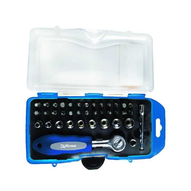 Hu-FIRMA bit and socket set 1/4 38 pcs