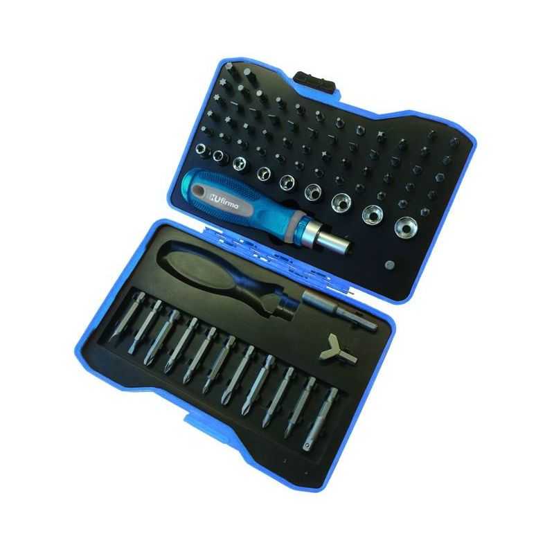 Ratchet screwdriver set 1/4 Hu-FIRMA 76 pcs