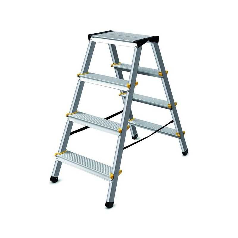 VIGOR KITTY double ascent aluminum stool 4+4 steps