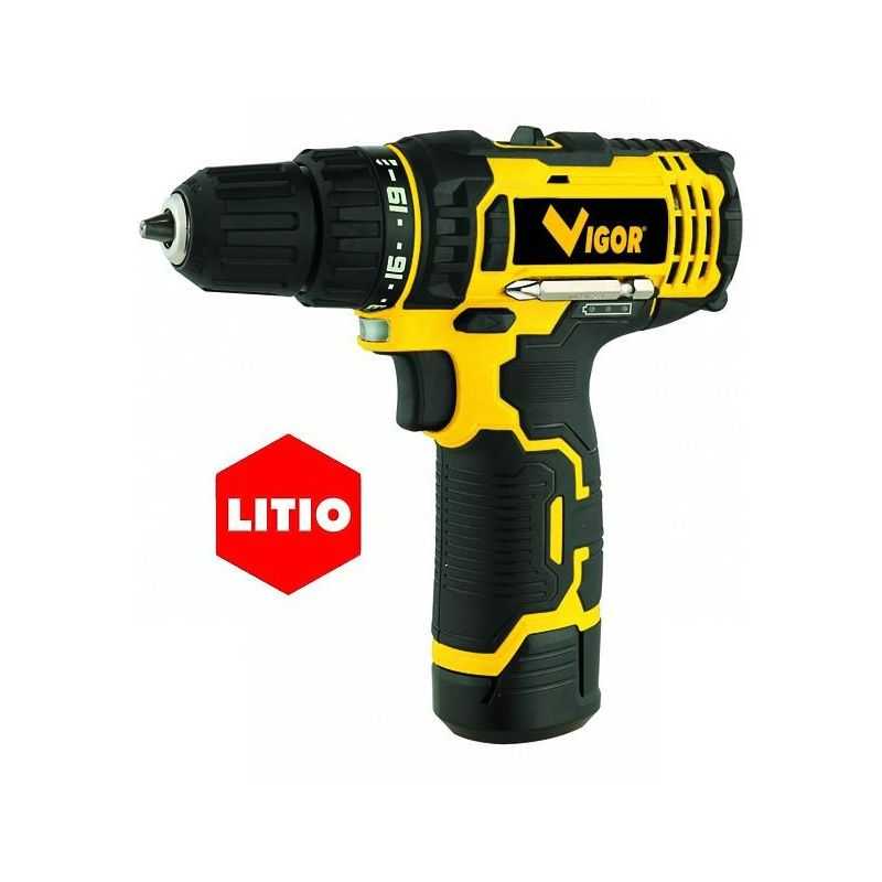 Trapano avvitatore Litio Vigor VI-T12/LI