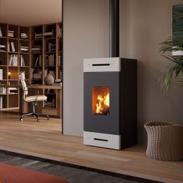 Wood stove Caminetti Montegrappa TILE M L9V 9Kw 5 STARS