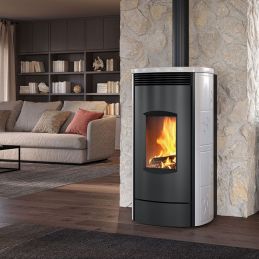 Wood-burning heating stove IDRO Caminetti Montegrappa ALPINA