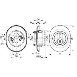 Defender® MAGNETIC protector for MOTTURA DF38 safety cylinder