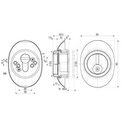 Defender® MAGNETIC protector for MOTTURA DF47 safety cylinder