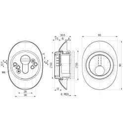 Defender® protettore MAGNETICO per cilindro sicurezza MOTTURA