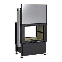 Montegrappa BK02 F double-sided wood-burning fireplace