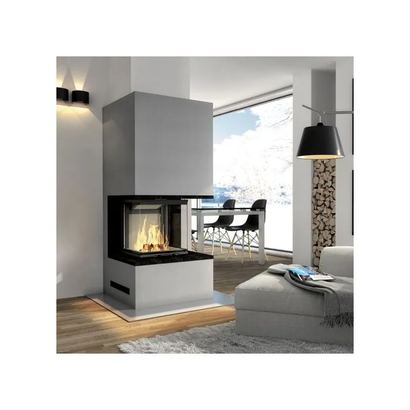 Montegrappa TK 03F three-sided wood-burning fireplace