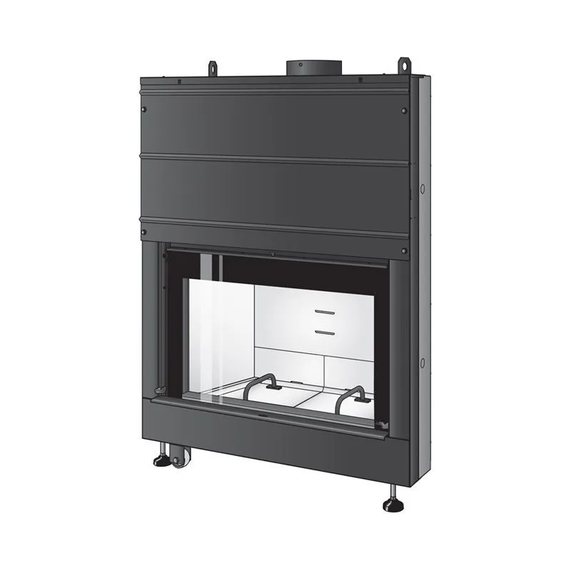 Montegrappa LIGHT 02 101x55 13 kW wood-burning fireplace