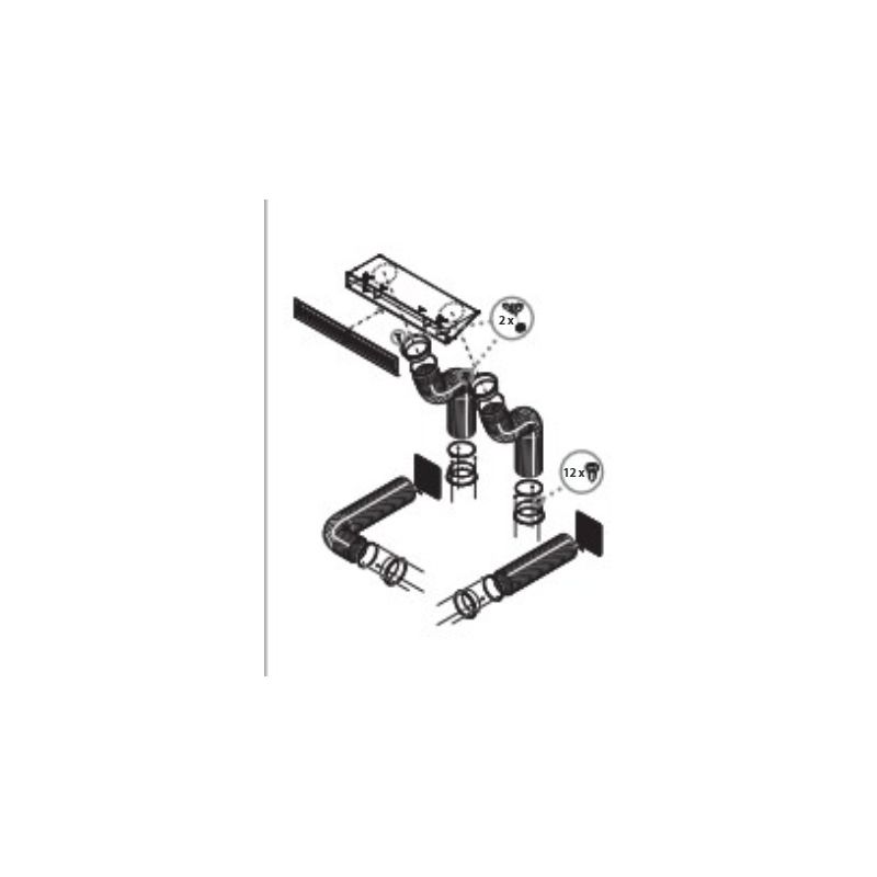 Kit canalizzazione aria convezione naturale 1530200100