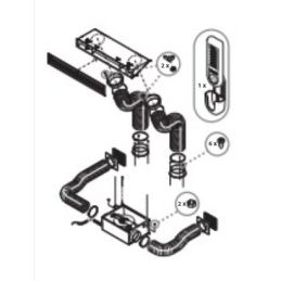 Forced air ducting kit 1530100200 Montegrappa