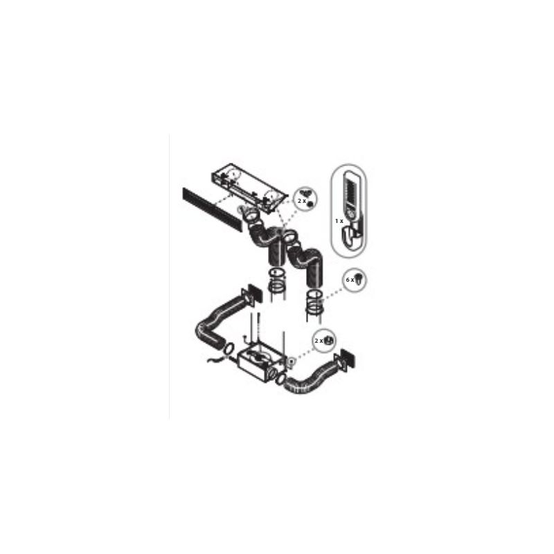 Forced air ducting kit 1530100200 Montegrappa