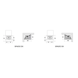 SPAZIO cladding for fireplace CM P05 Montegrappa