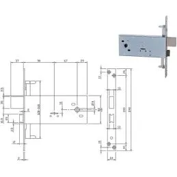 ISEO 983901BFZ double bit band lock