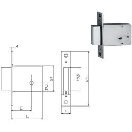 Band mortise lock FIAM-ISEO 15010060 pin key