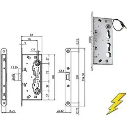 Insert electric lock for ISEO 214910654 PANIC EXIT