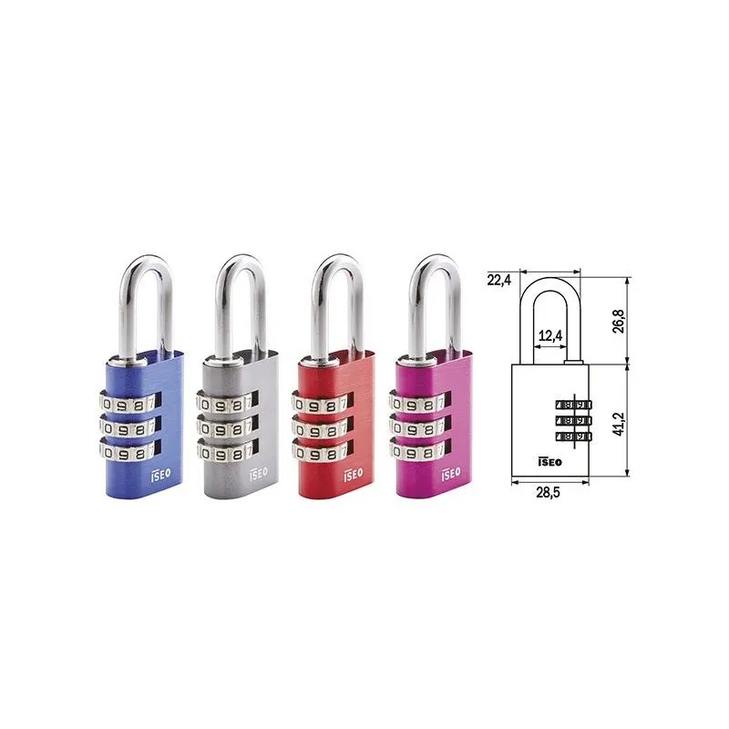 ISEO Combination shackle padlock ISEO Combination shackle padlock