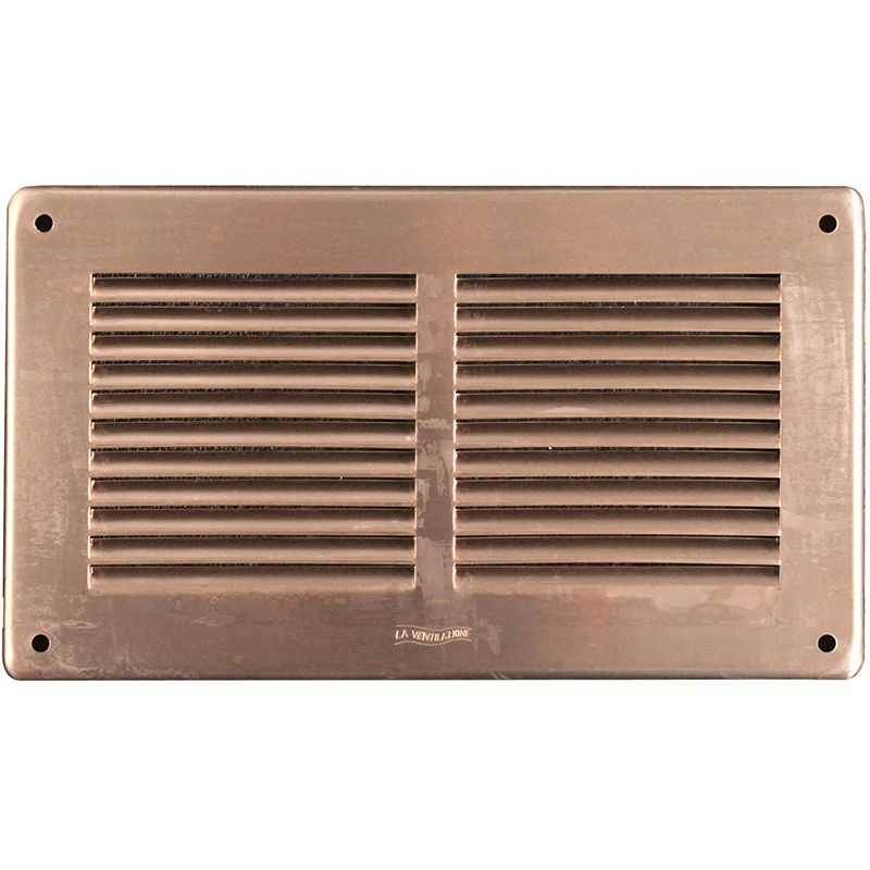 Griglia ventilazione in rame rettangolare 240X140