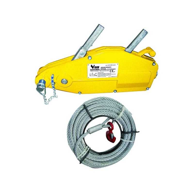 VIGOR 3200KG lever hoist winch with 20 m rope