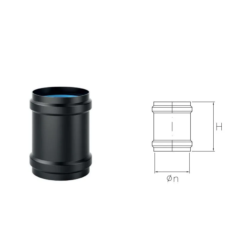 Female-female junction sleeve NVMA VIDUE Steel HT01 Matt black Female-female junction sleeve NVMA VIDUE Steel HT01 Matt black