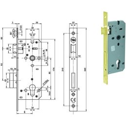 Serratura YALE 52X infilare per porte in legno predisposto