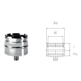 Condensate drain plug IATS ISOAIR INOX Double wall flue