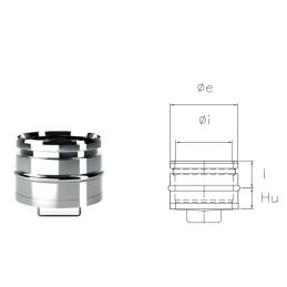 Blind cap IATA ISOAIR INOX Double wall flue