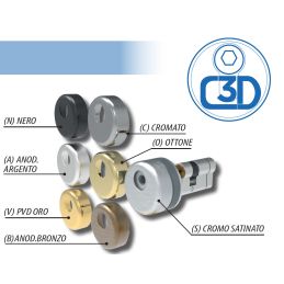 Cilindro di sicurezza Mottura C3D chiave/chiave