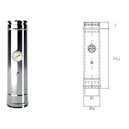 ISOAIR De Marinis Inox double wall flue smoke / temperature