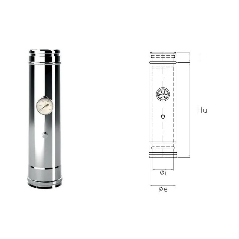 Modulo rilevamento sonda-temperatura fumi IAIC ISOAIR INOX Modulo rilevamento sonda-temperatura fumi IAIC ISOAIR INOX