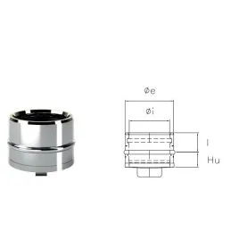 Blind cap I1TA ISO10 INOX Double wall flue